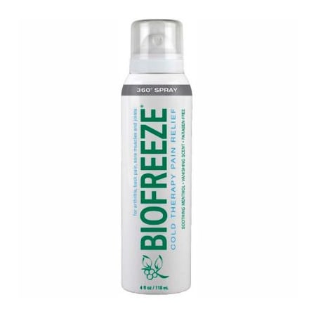 Fabrication Enterprises BioFreeze Cold Pain Relief Spray, 4 oz. Bottle, Box of 12 11-1037-12